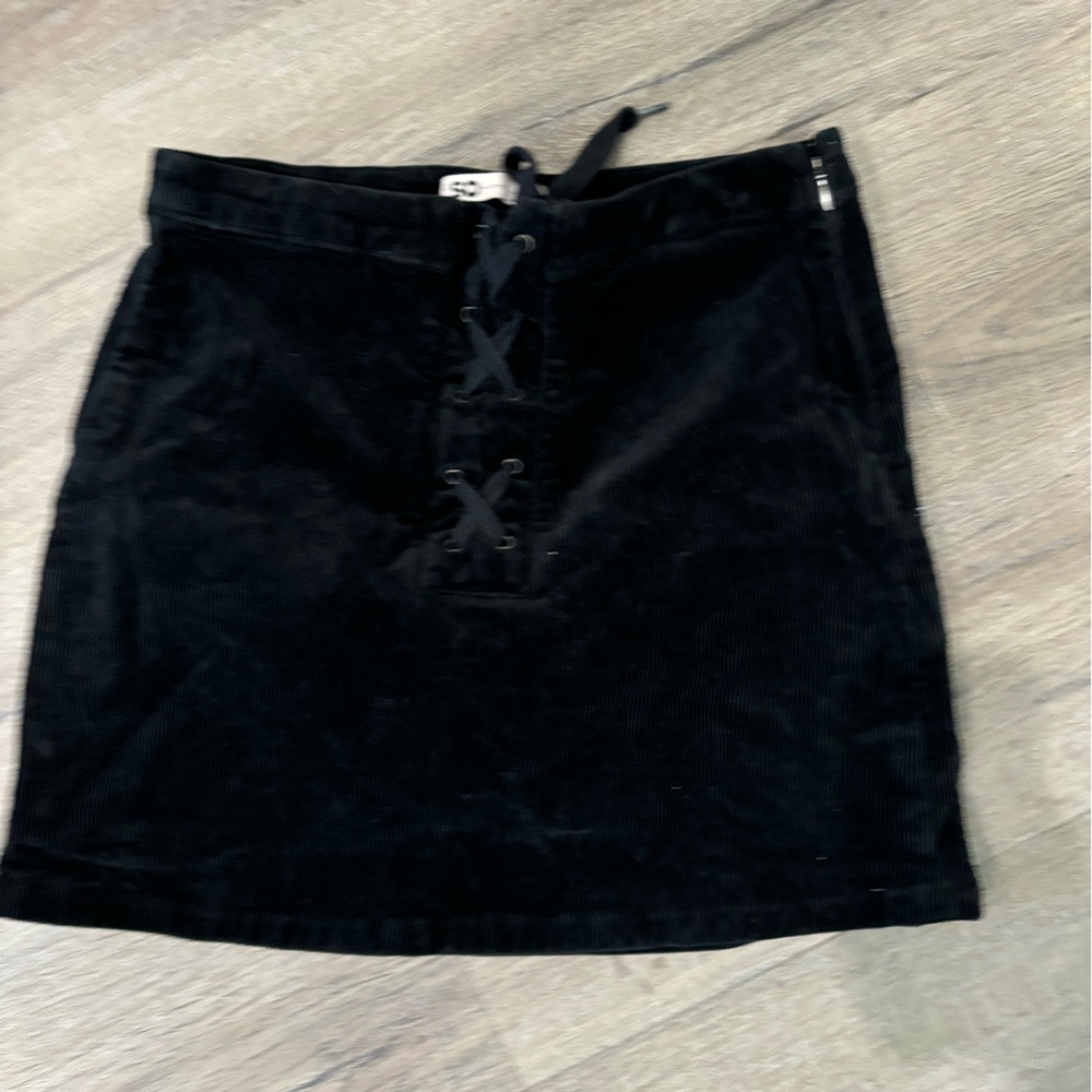 Black corduroy skirt